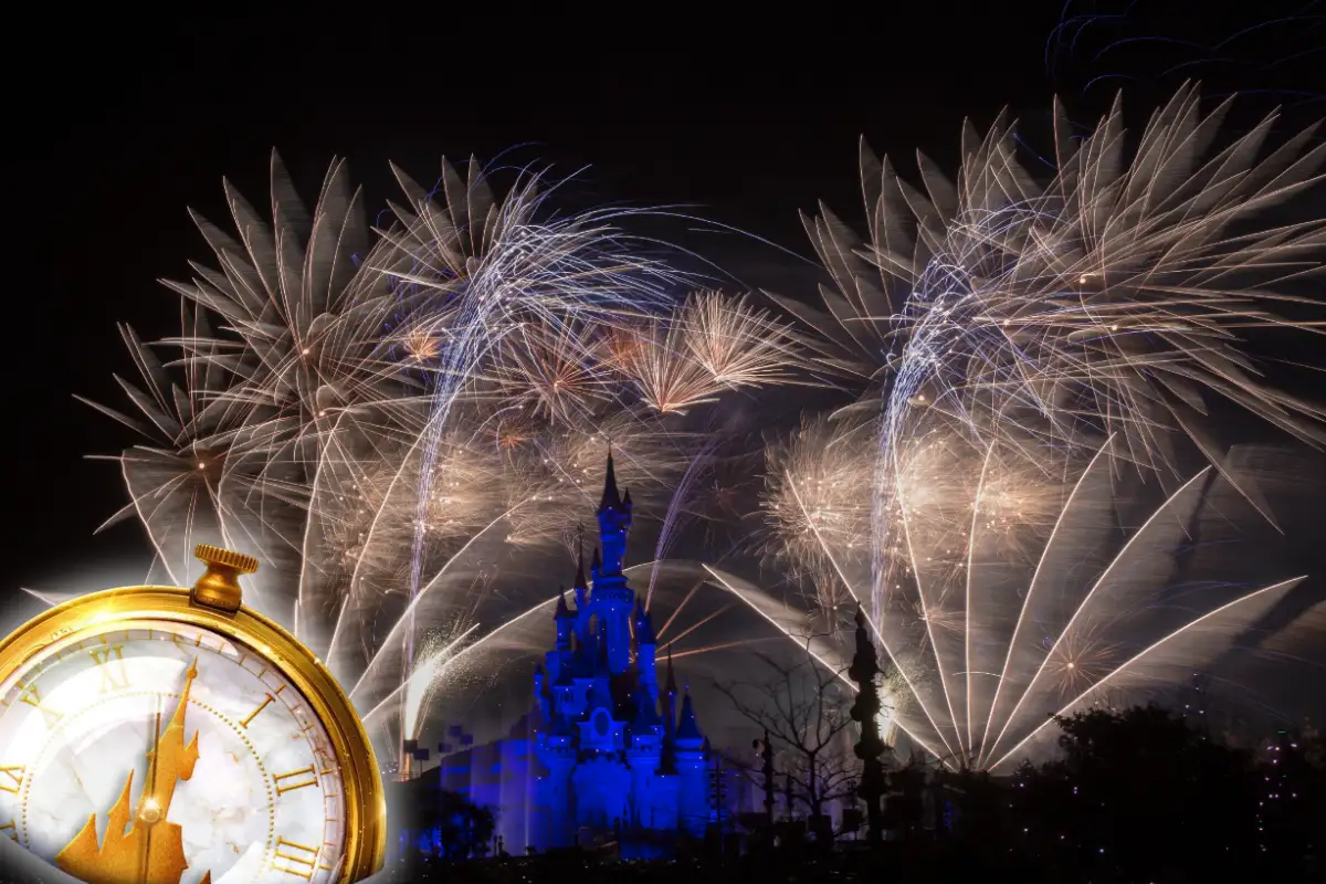 Magical New Year’s Eve Fireworks at Disneyland Paris