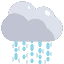 Averses de pluie locales et faibles