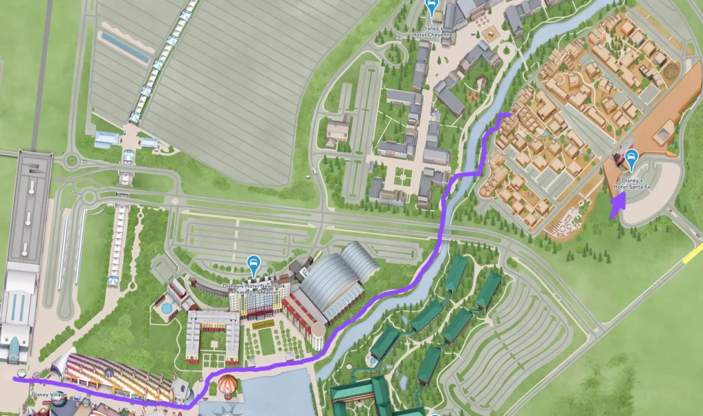 Map of Disneyland Paris