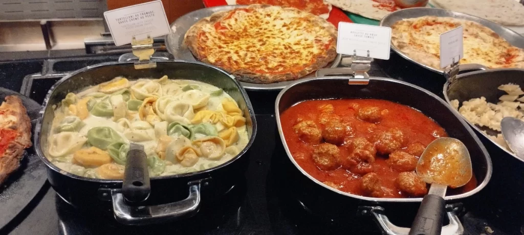 Buffet italien du downtown restaurant