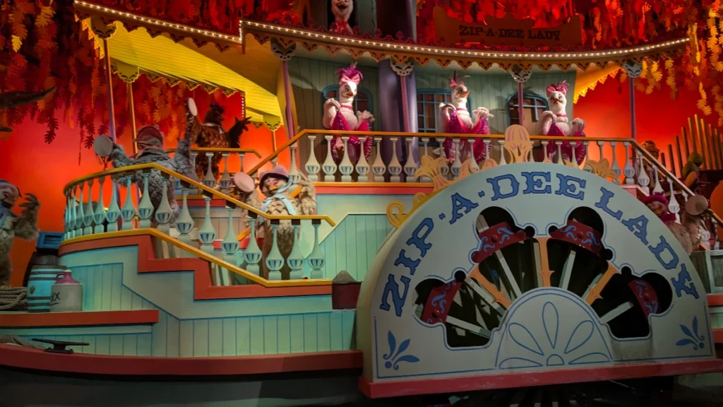 Tableau final de l'attraction Splash Mountain à Tokyo Disneyland