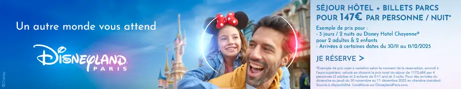 Offre séjour Disneyland Paris 2025