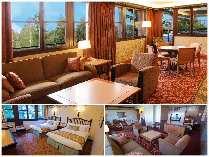 Aperçu de la suite Golden Forest Club et son grand salon