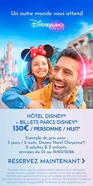 Réservez votre séjour Hôtel + Billets pour un hiver magique à Disneyland Paris!