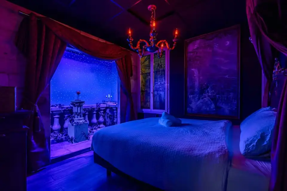 La chambre de princesse avec son balcon