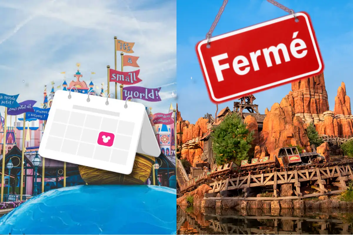 Calendrier de fermeture des attractions de Disneyland Paris