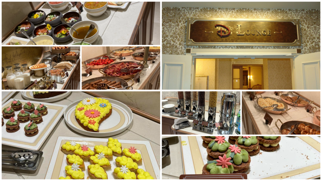 Buffet de petit-déjeuner au Deluxe Lounge du Disneyland Hotel